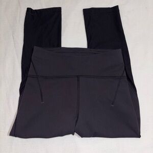 Lululemon Black Leggings with mesh panel!